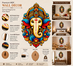 Ganesha home temple decoration