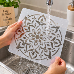 mandala painting stencil for diwali crafts
