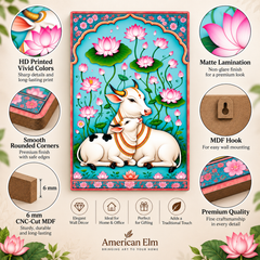 traditional cow wall art for living room