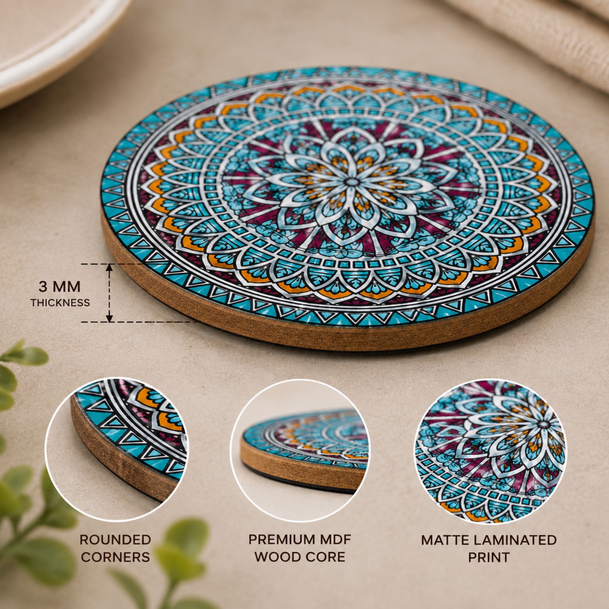 decorative drink coasters for living room