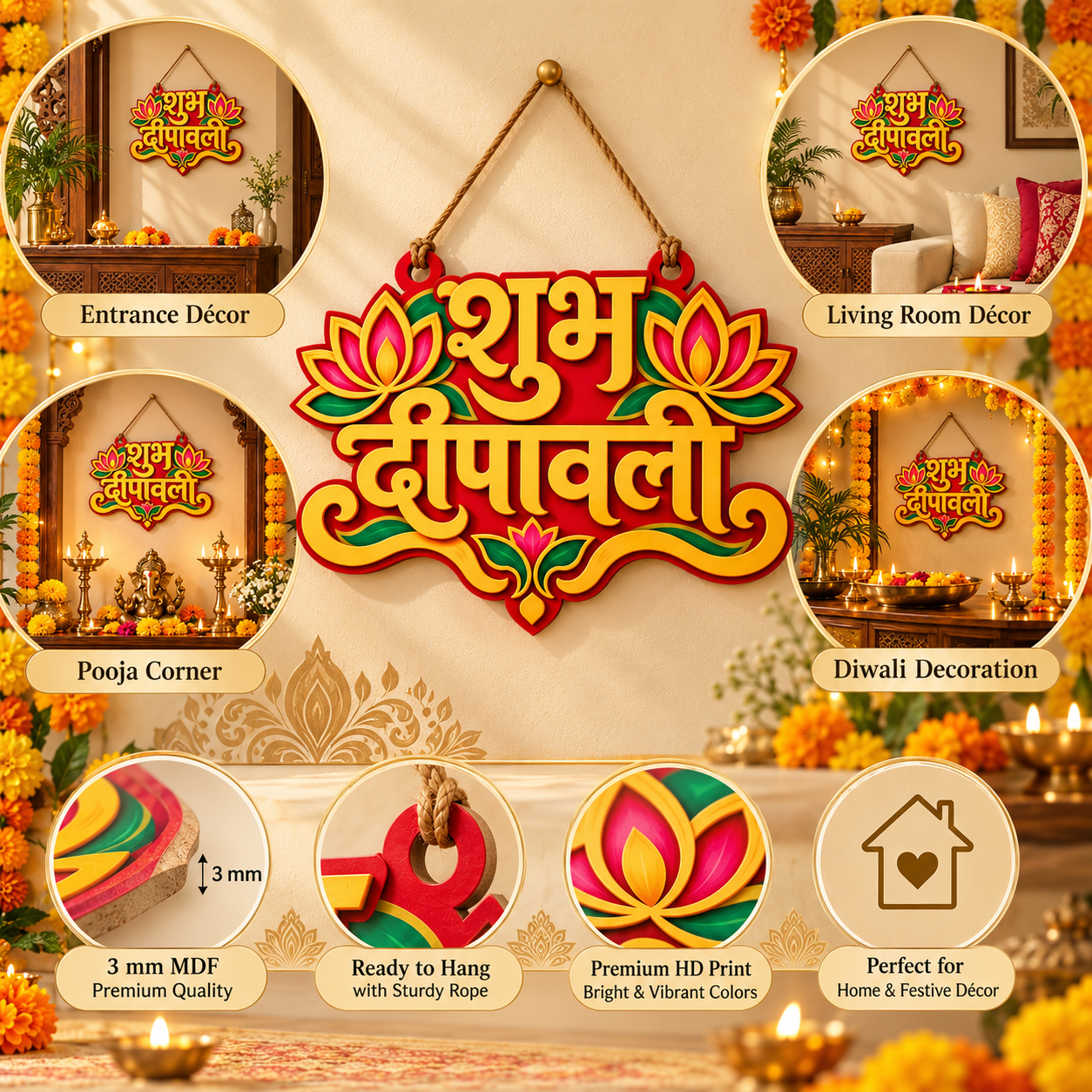 Dhanteras home decoration wall hanging