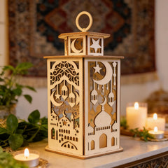 decorative wooden lantern for muslim home