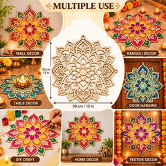 wooden rangoli for diy art