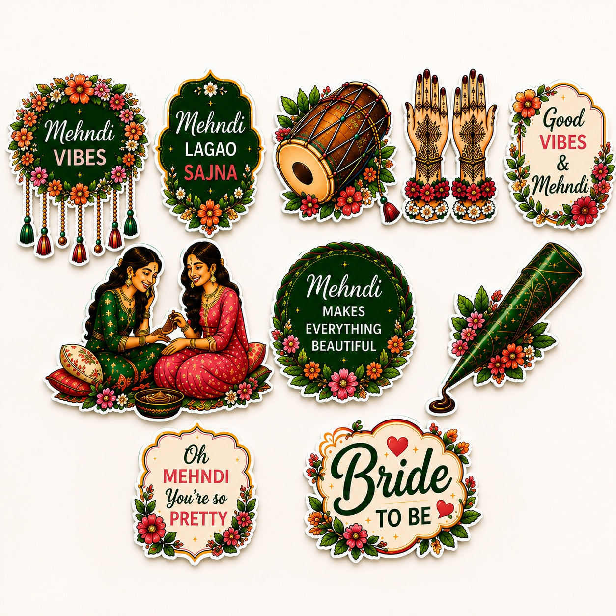 Indian wedding Mehndi decor