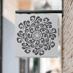 floral stencil for canvas wood and fabric painting