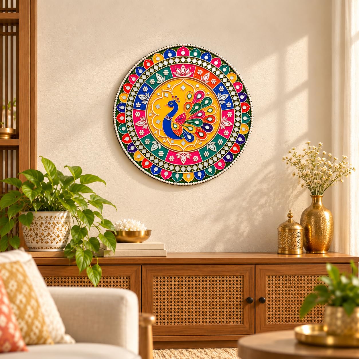 Rajputana peacock decor