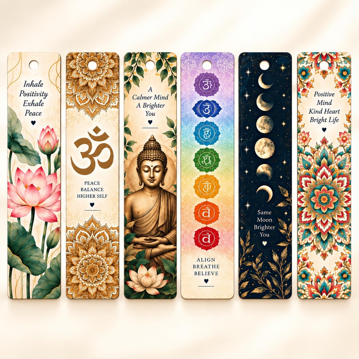 mindful reading accessories wooden bookmarks