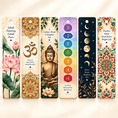 mindful reading accessories wooden bookmarks