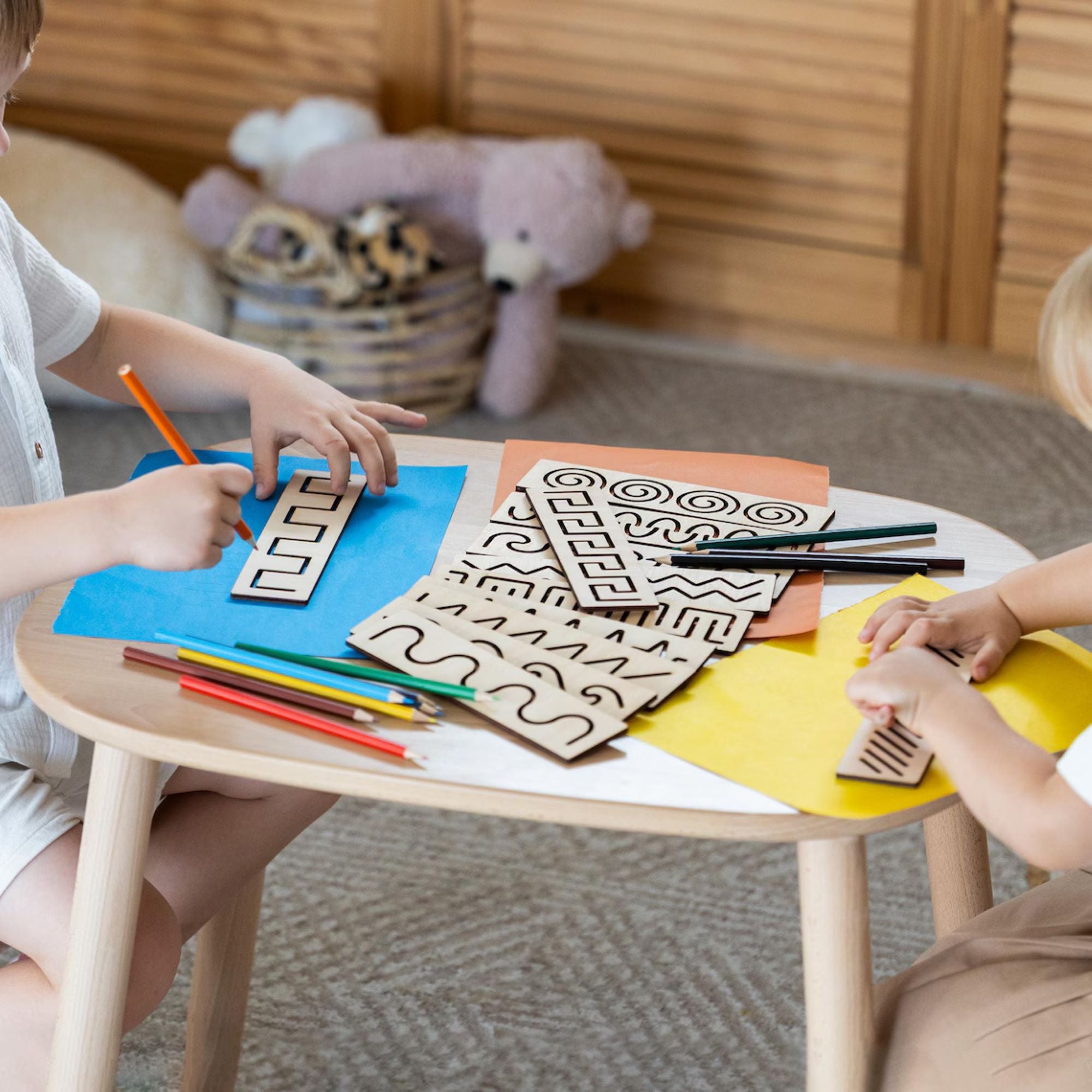 wooden stencil for kids