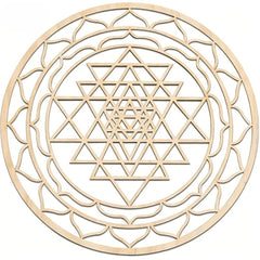 festival theme wooden round decor