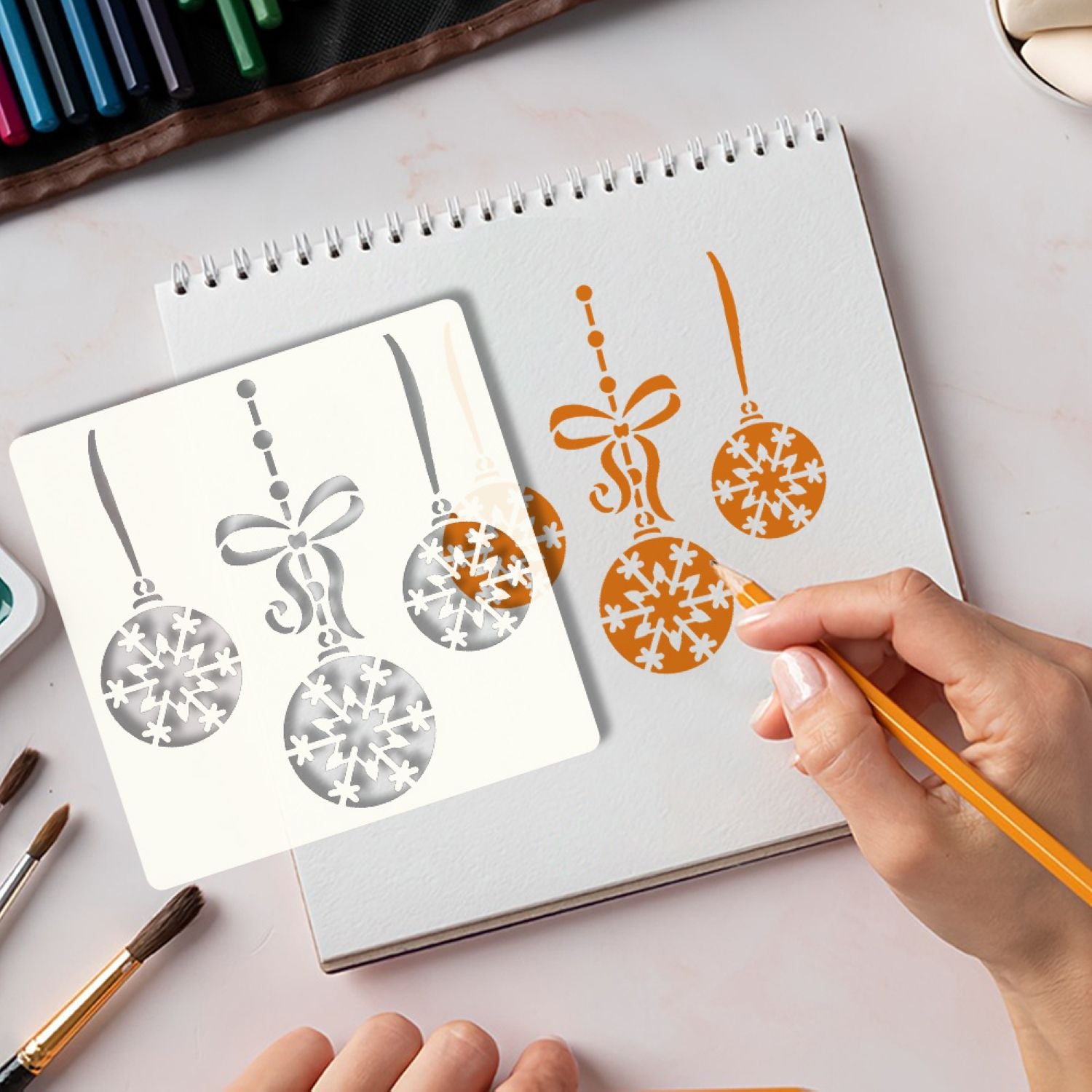 Snowflake stencil for crafts