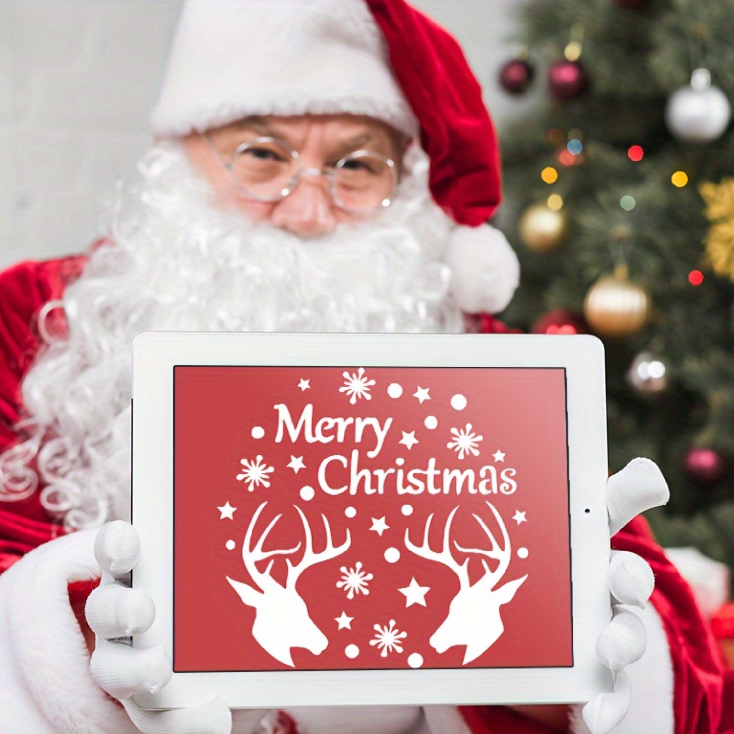 Reusable Christmas stencil set for DIY crafts