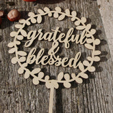 Cliths Wooden Table Topper MDF Rustic Cake & Table Decor Topper for Weddings & Family Gatherings