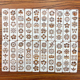 face stencils for makeup face stencils for painting face stencils for painting face paint stencils reusable face paint stencils reusable adult stencils for face art eyebrow flower makeup stencil set face painting templates reusable music flower eyebrow face art stencils festival cosplay makeup tools ancient style face stencil India