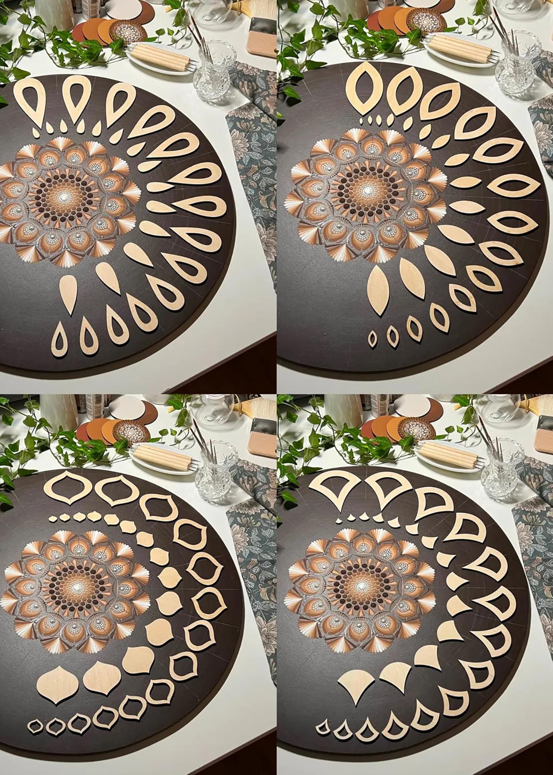 364pcs mandala stencil set