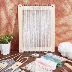 Cliths Wooden Weaving Loom Kit for Kids – DIY Loom Frame & Craft Machine Beginner Weaving Loom Craft Kit Loom Bands