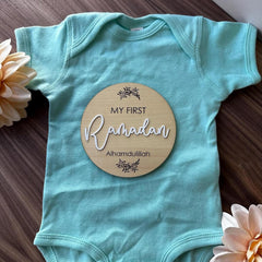 Cliths My First Ramadan & Eid Baby Milestone Plaques Islamic Photoshoot Props Newborn Celebration Decor