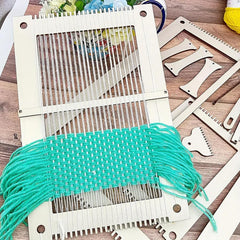 Cliths 13 Pcs Rectangle Weaving Loom Kit for DIY Yarn Crafts Hand Knitting Tapestry Frame Art Set for Beginners Adults Kids