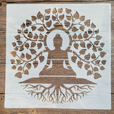 reusable tree of life mandala stencil for diy crafts