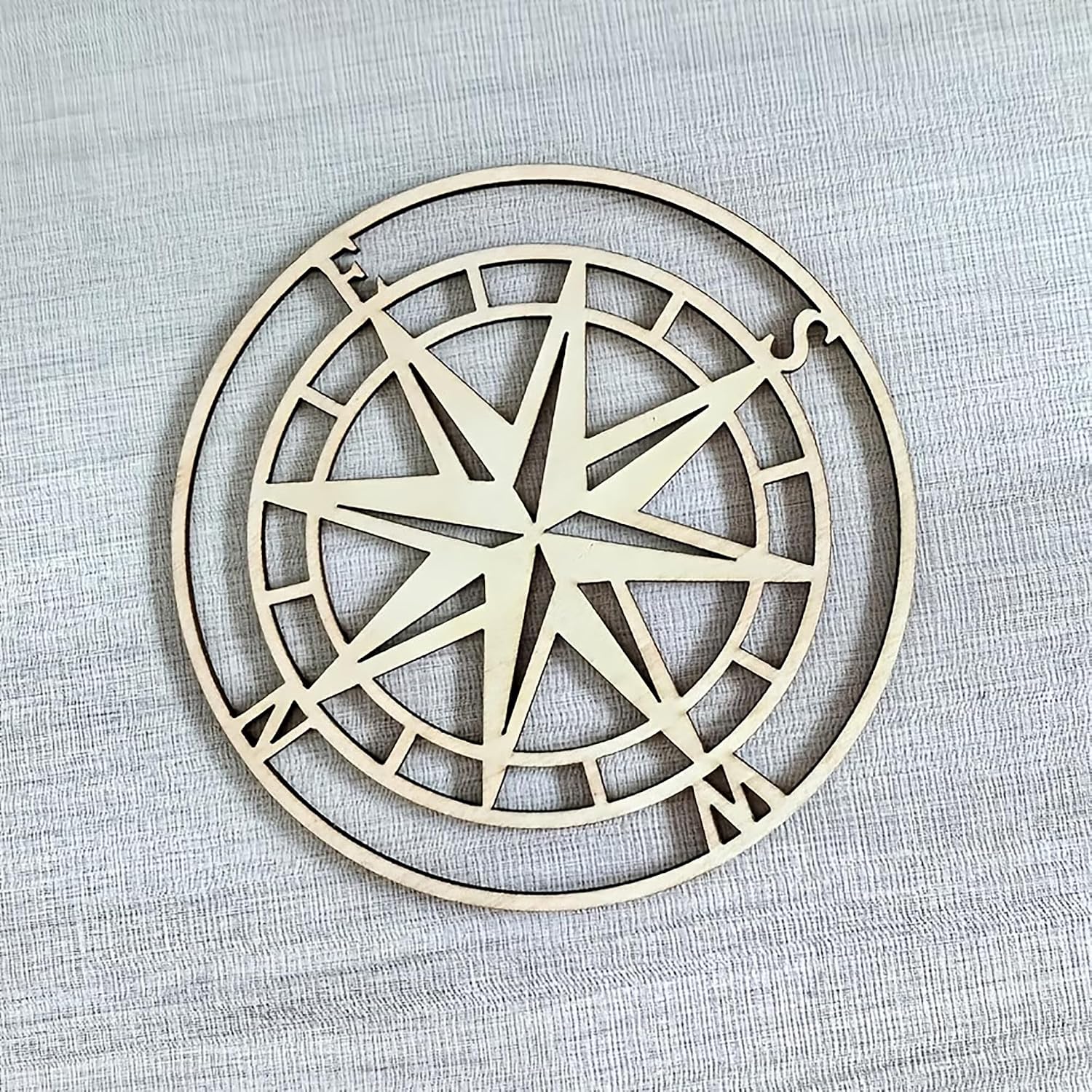 compass wooden cutout for DIY