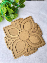 Cliths 2-Layer Wooden Rangoli Cutout for Diwali Decoration Mandala Design Base for DIY Craft, Painting & Festive Decor