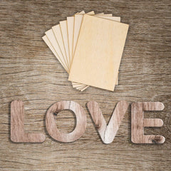 American Elm 60 Pcs 6x4 Inch Rectangle Basswood Sheets Unfinished Wood Thin Plywood Ideal for Craft DIY Projects MDF Basswood Sheet Unfinished Wood.