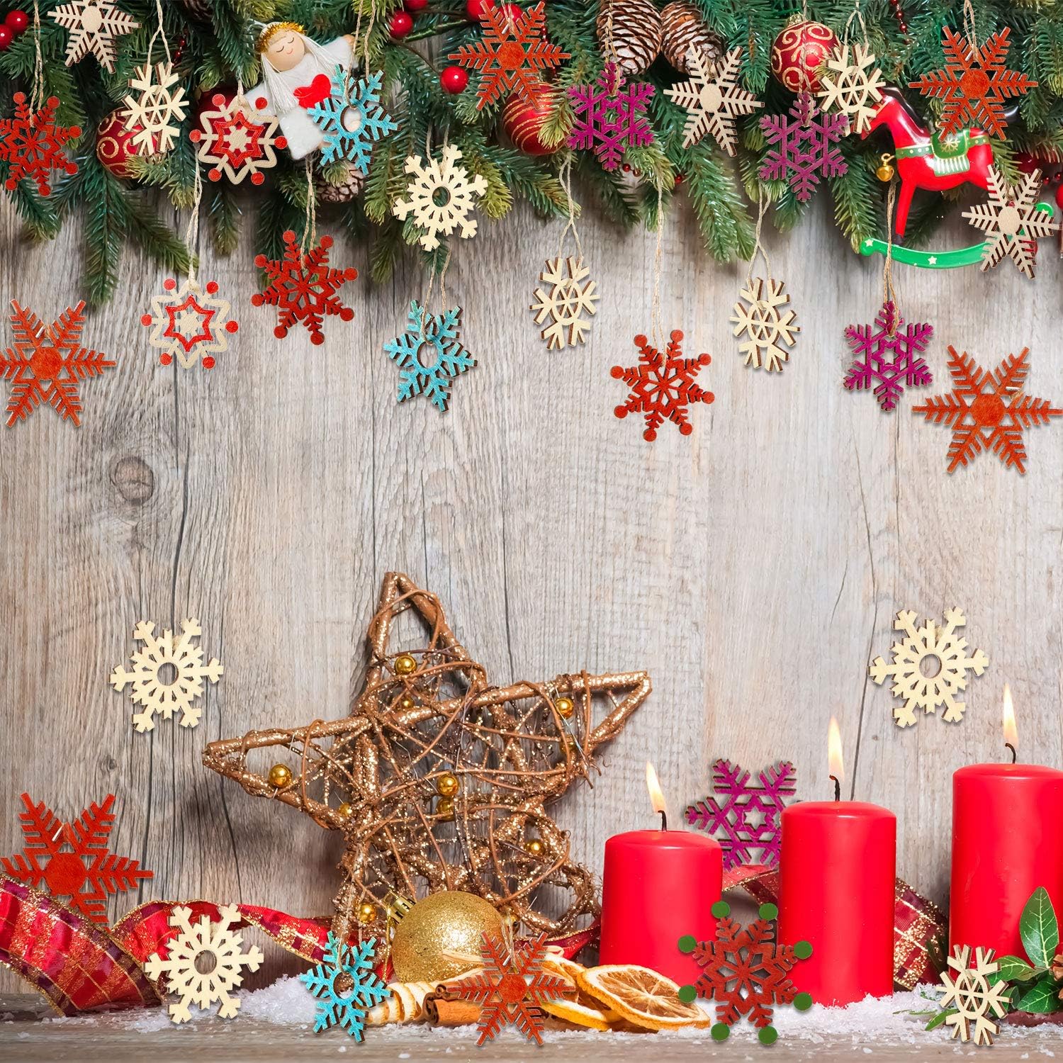 Christmas tree hanging ornaments