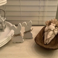 easter wooden bunny decor