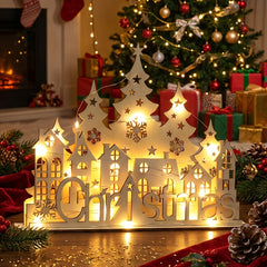 rustic wooden Christmas decor