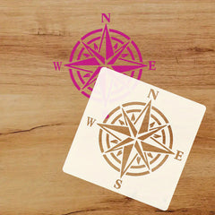 marine themed diy stencil for scrapbook and craft decoration
