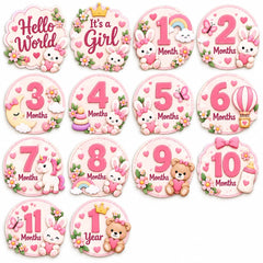 Baby monthly growth cards for milestone pictures