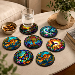MDF drink coasters for dining table