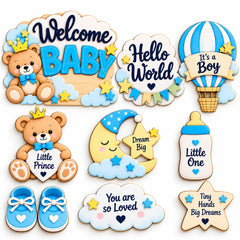 Newborn photography decor for baby announcement