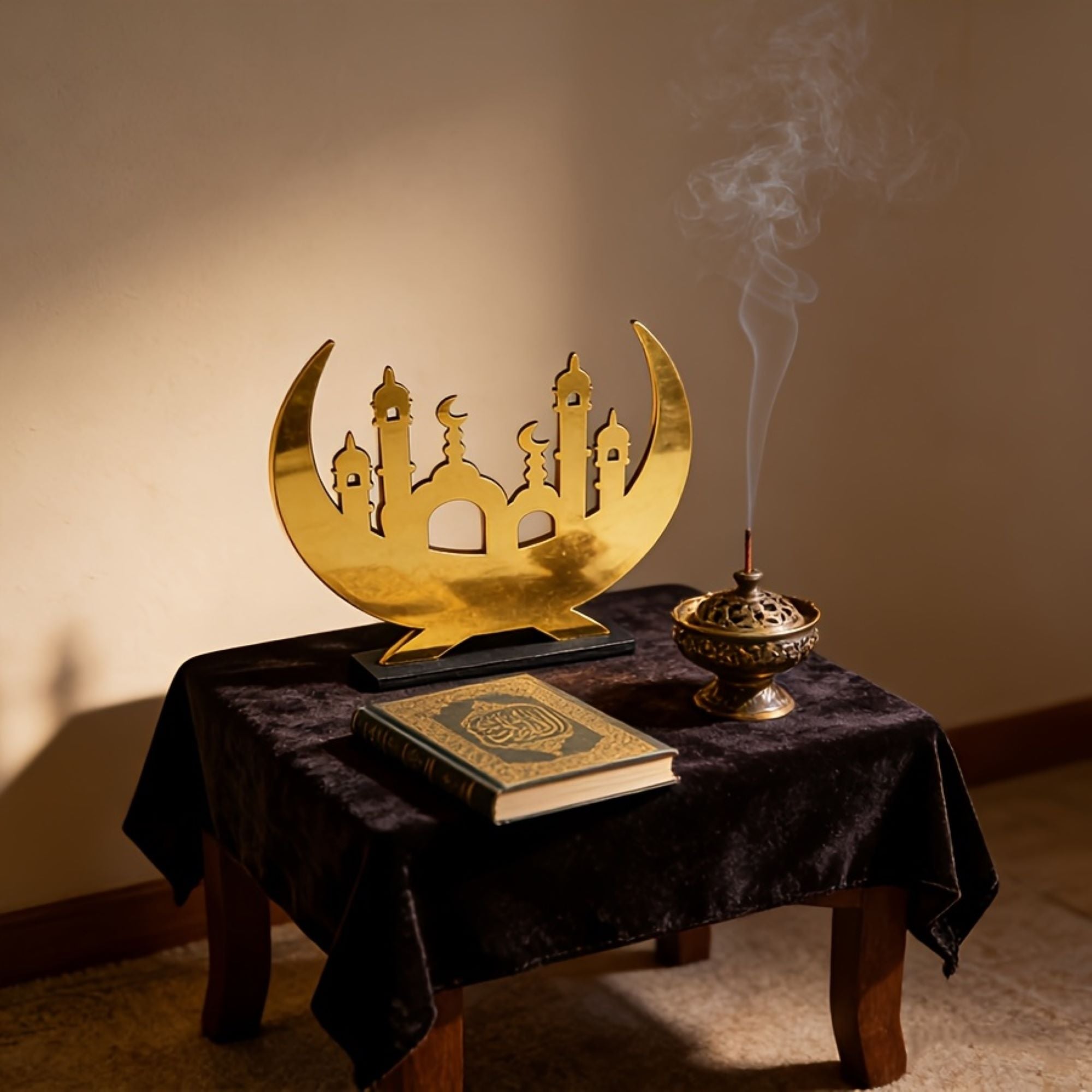 Islamic festival moon desk showpiece