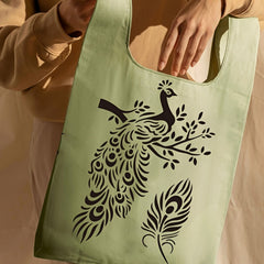 Ethnic wall art stencil