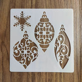 DIY Christmas painting template