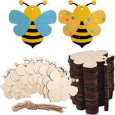 bee wooden cutouts for diy crafts