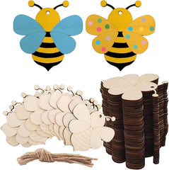 bee wooden cutouts for diy crafts