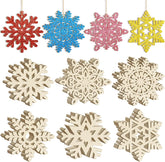 diy wooden snowflake cutouts