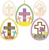 easter egg wooden cutouts for diy crafts