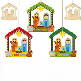 house wooden cutouts for diy crafts