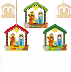 house wooden cutouts for diy crafts