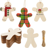 unfinished wooden gingerbread cutouts for diy