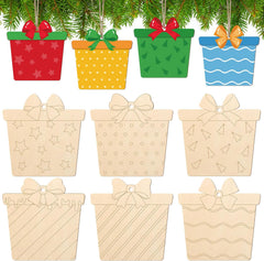 gift box wooden cutouts for diy crafts