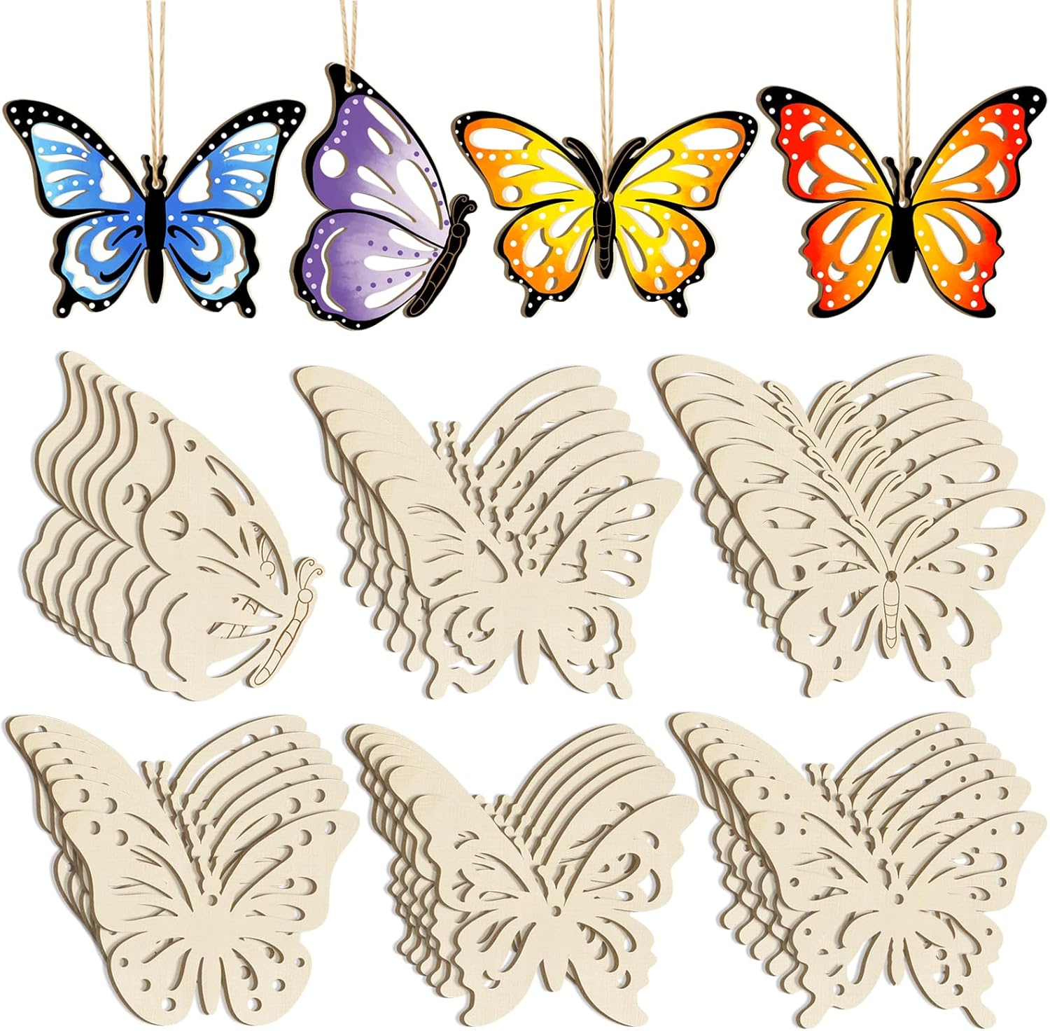 diy wooden butterfly cutouts