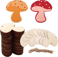 diy wooden mushroom cutouts