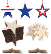 star wooden cutouts for diy crafts