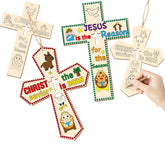 cross wooden cutouts for diy crafts