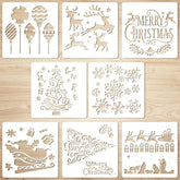 wooden christmas stencils