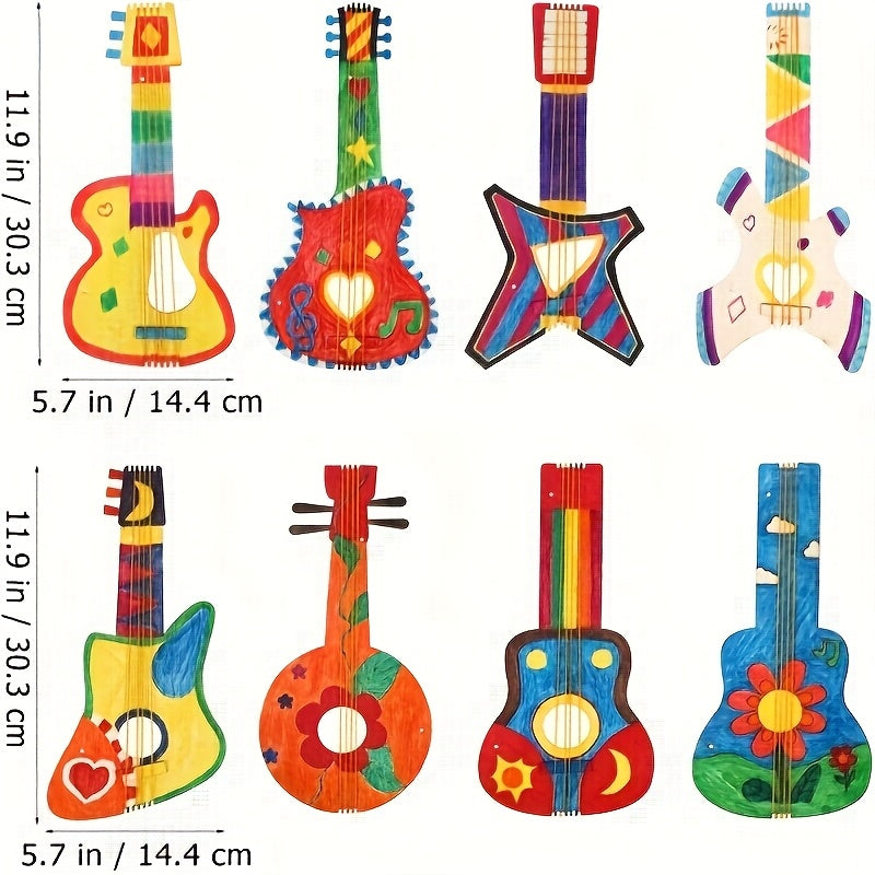 guitar painting activity for kids